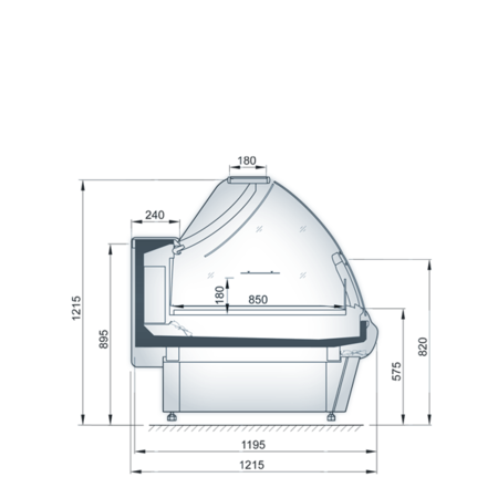 Прилавок холодильный LHOTSE LDL-07